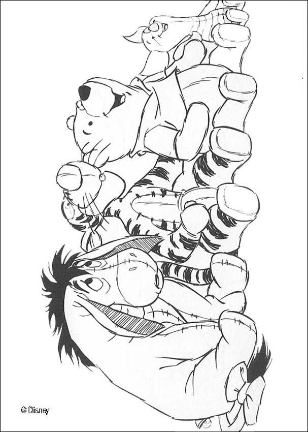 Winnie The Pooh Characters Coloring Pages