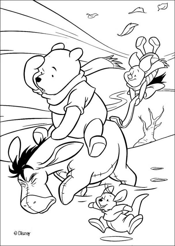 Winnie The Pooh Coloring Pages Christmas