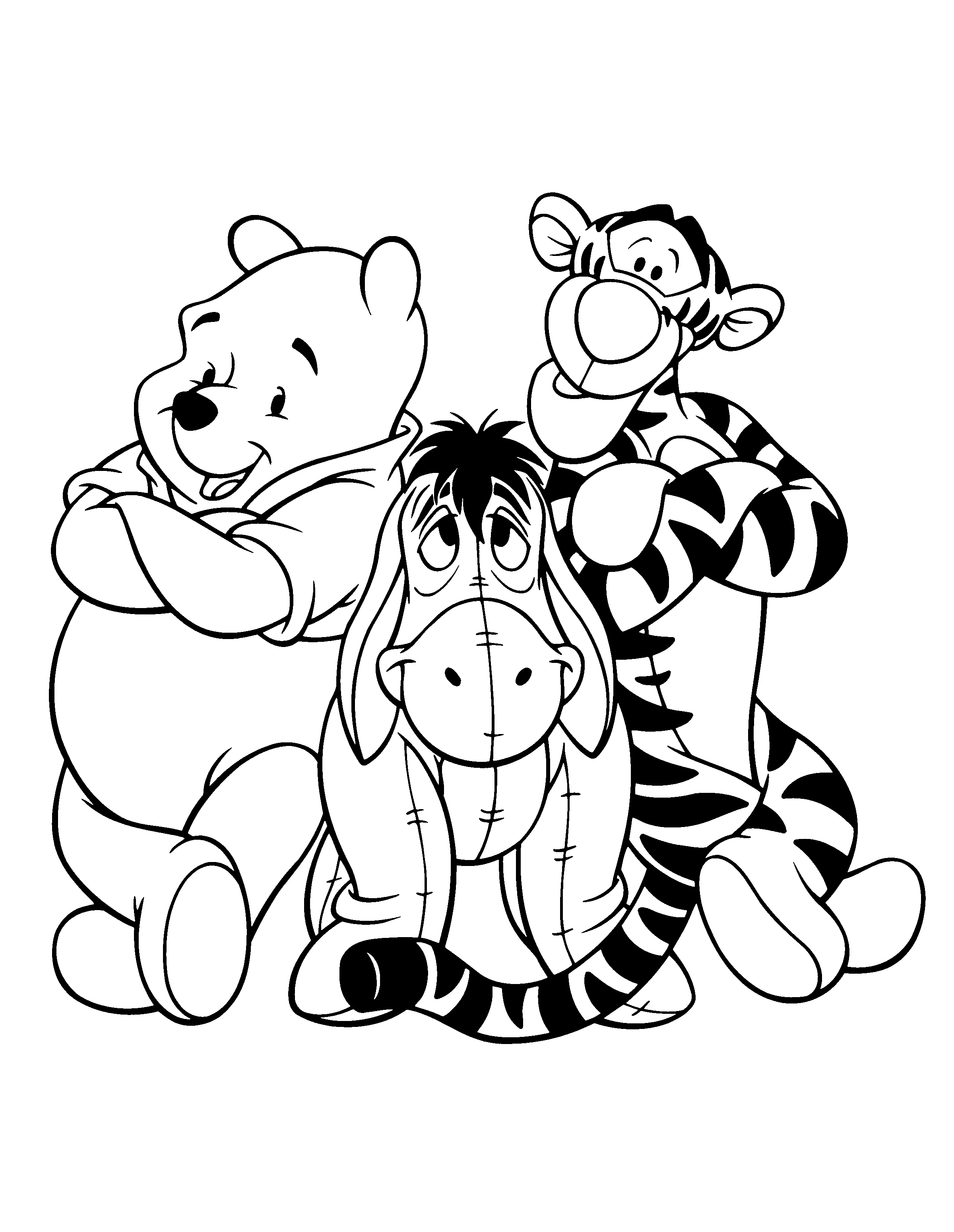 Winnie The Pooh Coloring Pages Eeyore