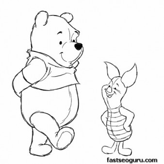 Winnie The Pooh Coloring Pages For Kids Printable