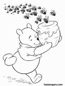 Winnie The Pooh Coloring Pages Free Printable