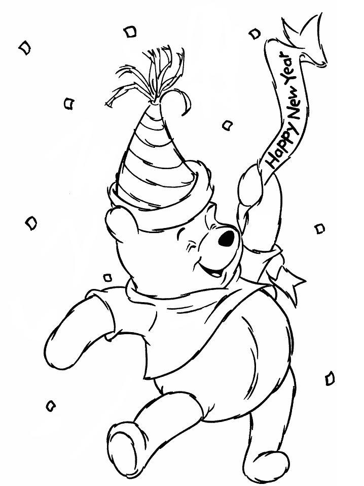 Winnie The Pooh Face Coloring Pages