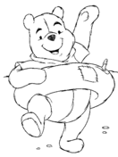 Winnie The Pooh Face Coloring Pages