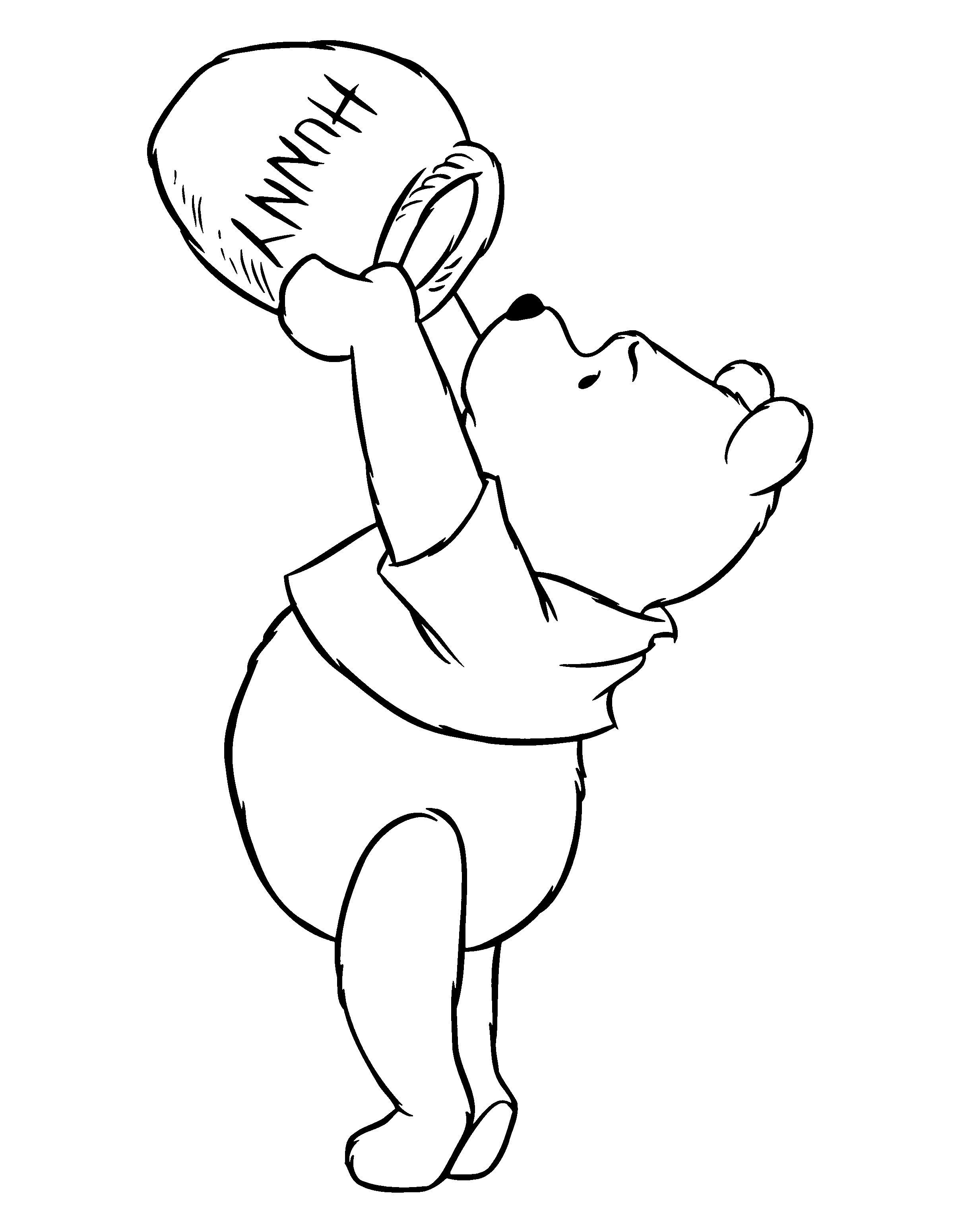 Winnie The Pooh Face Coloring Pages