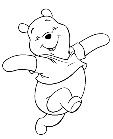 Winnie The Pooh Face Outline