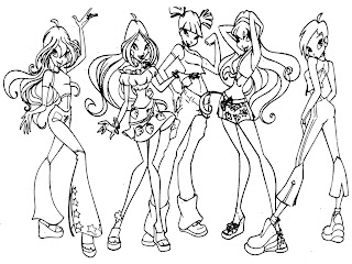 Winx Club Coloring Pages