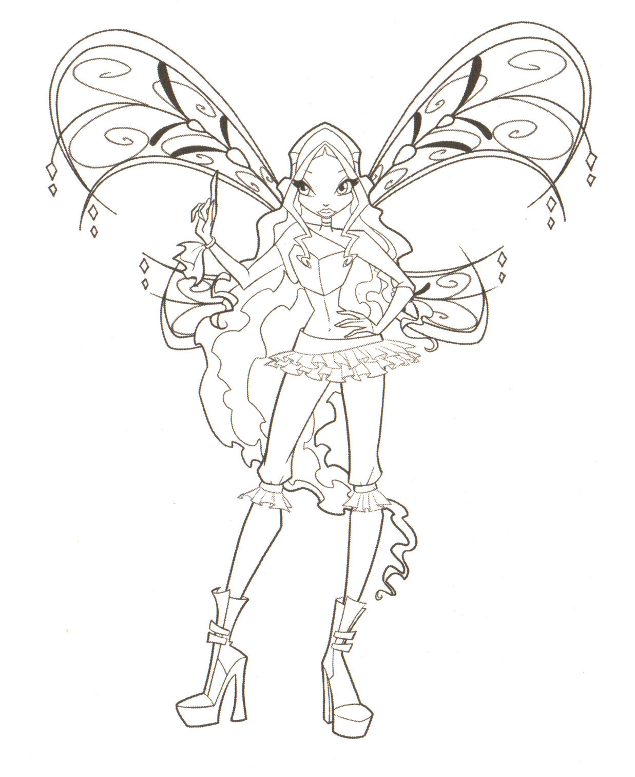 Winx Club Coloring Pages Believix