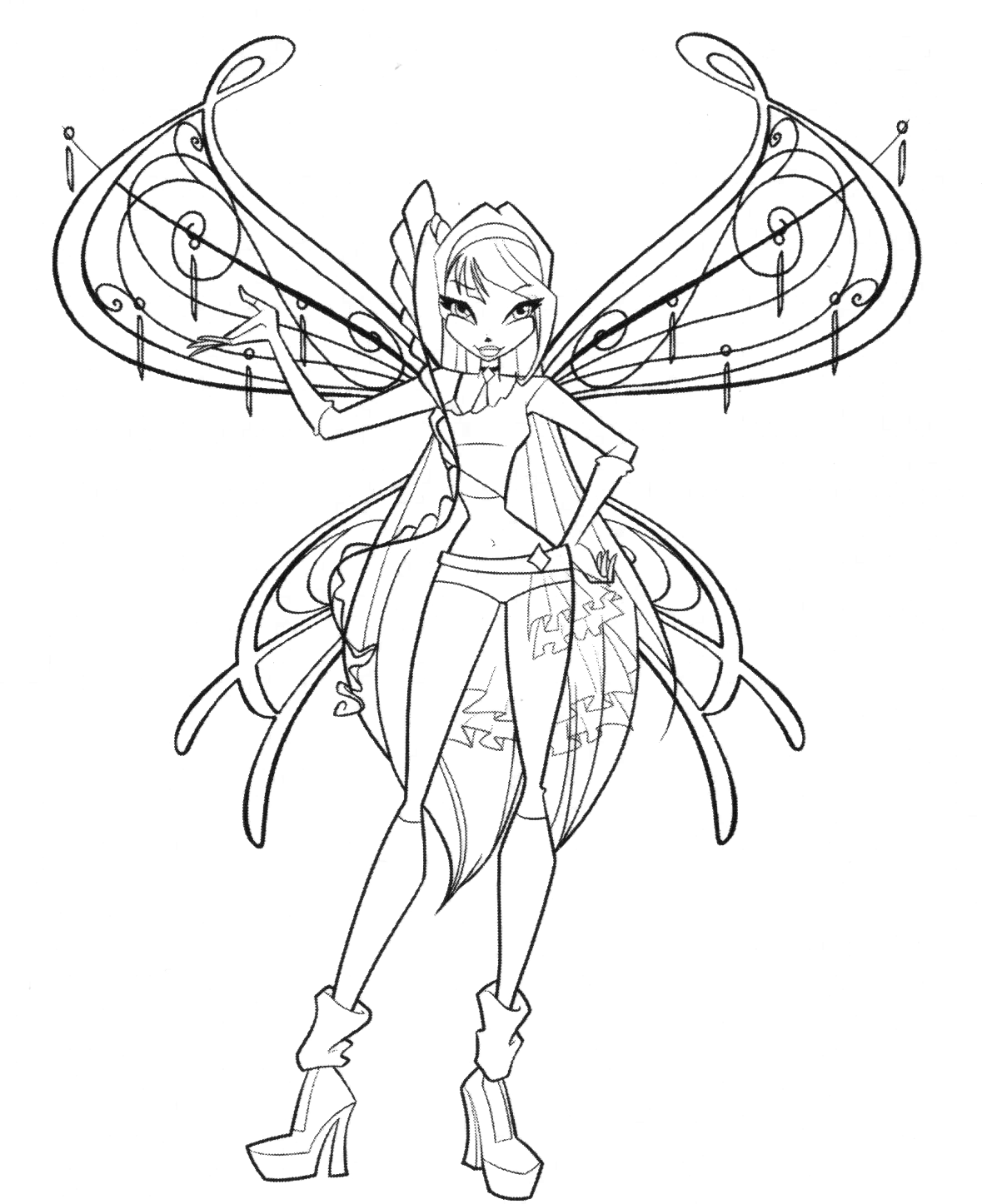 Winx Club Coloring Pages Believix