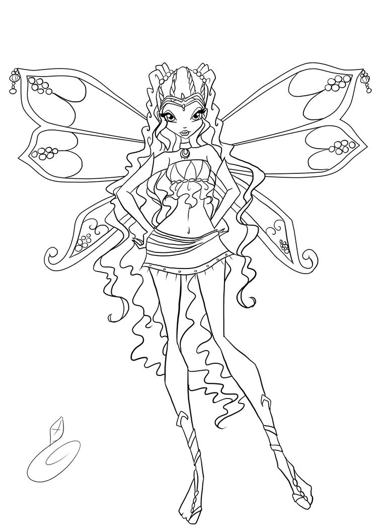 Winx Club Coloring Pages Believix