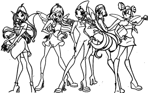 Winx Club Coloring Pages Believix