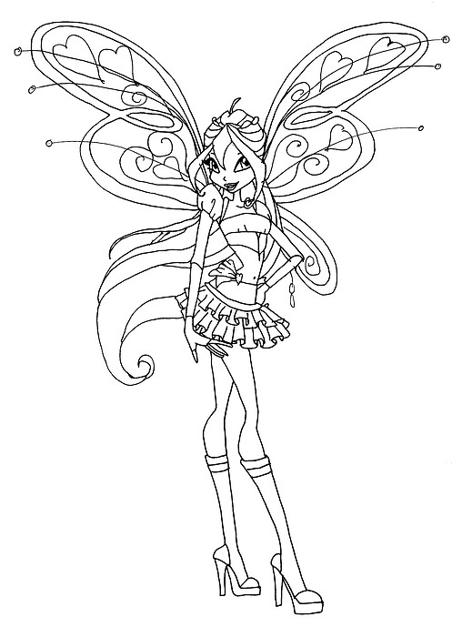 Winx Club Coloring Pages Believix