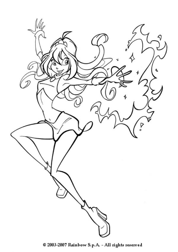 Winx Club Coloring Pages Bloom