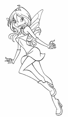 Winx Club Coloring Pages Bloom