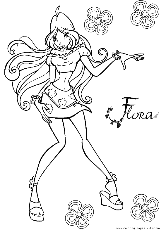 Winx Club Coloring Pages Bloom