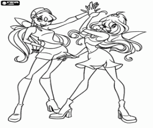 Winx Club Coloring Pages Bloom