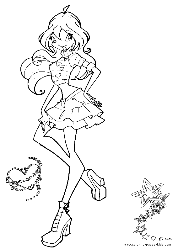 Winx Club Coloring Pages Bloom