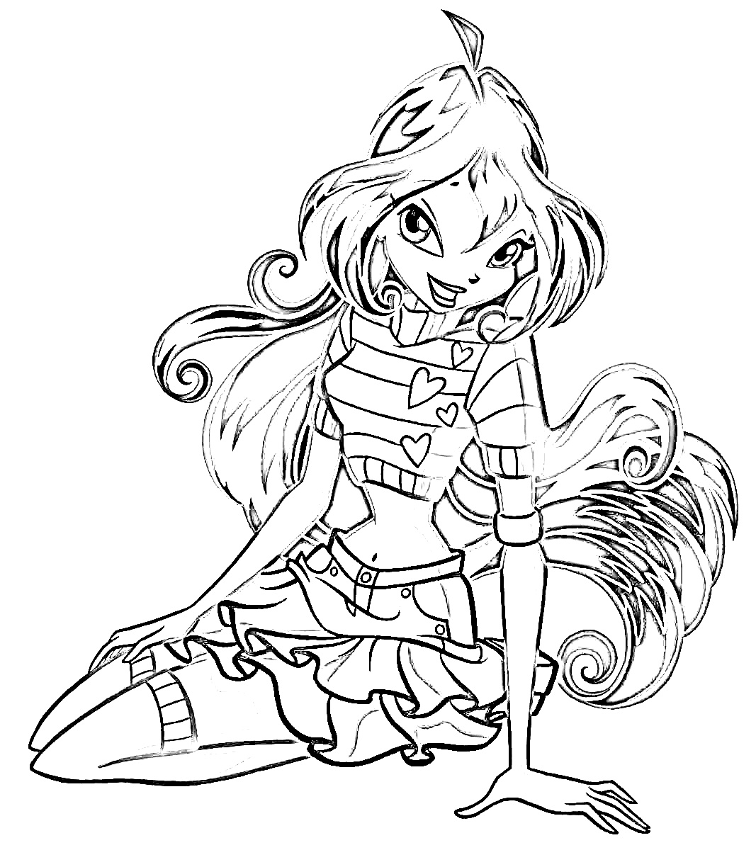 Winx Club Coloring Pages Bloom