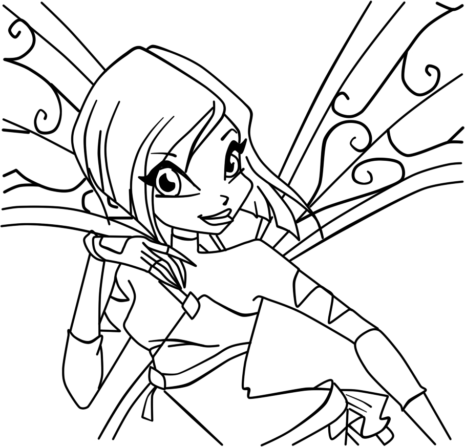 Winx Club Coloring Pages Enchantix