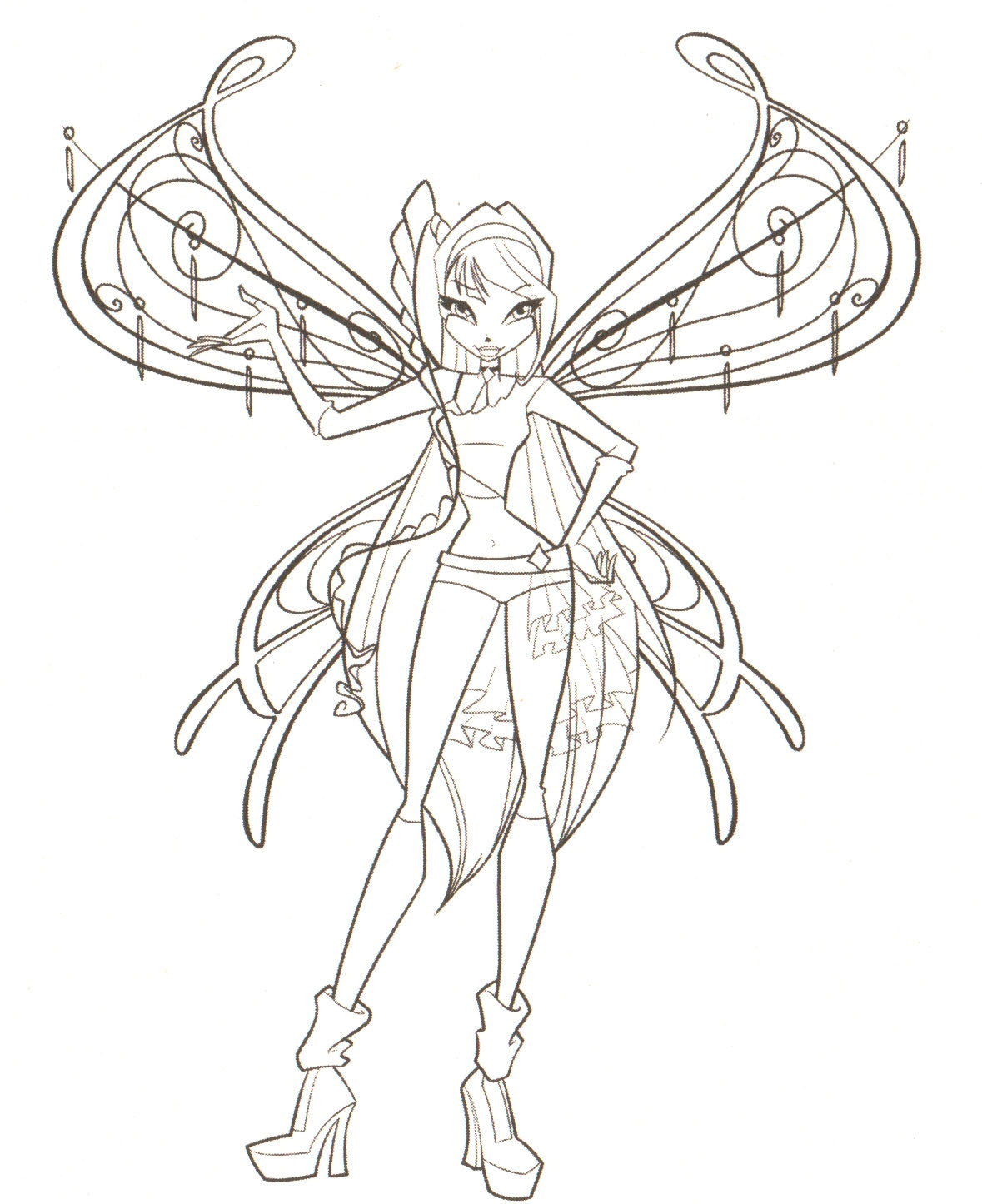 Winx Club Coloring Pages Enchantix