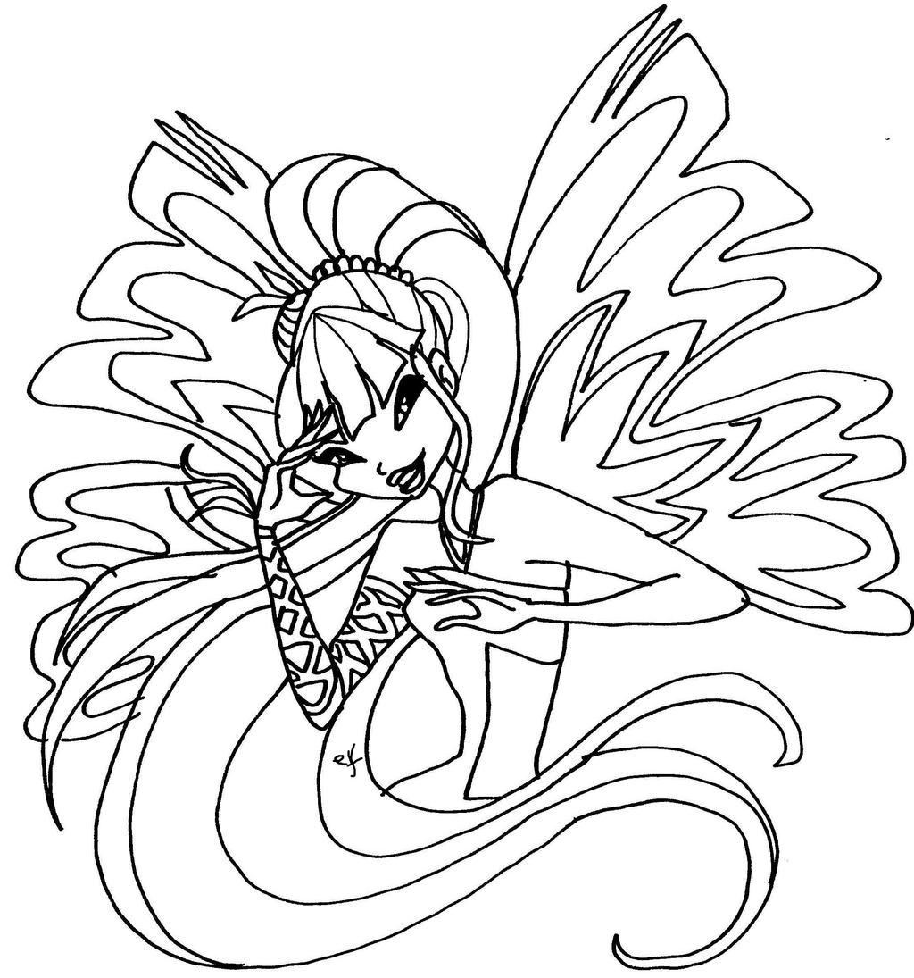 Winx Club Coloring Pages Sirenix