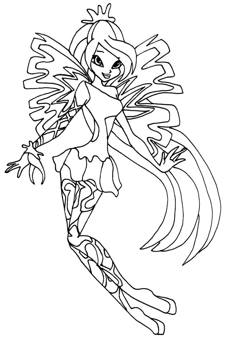 Winx Club Coloring Pages Sirenix