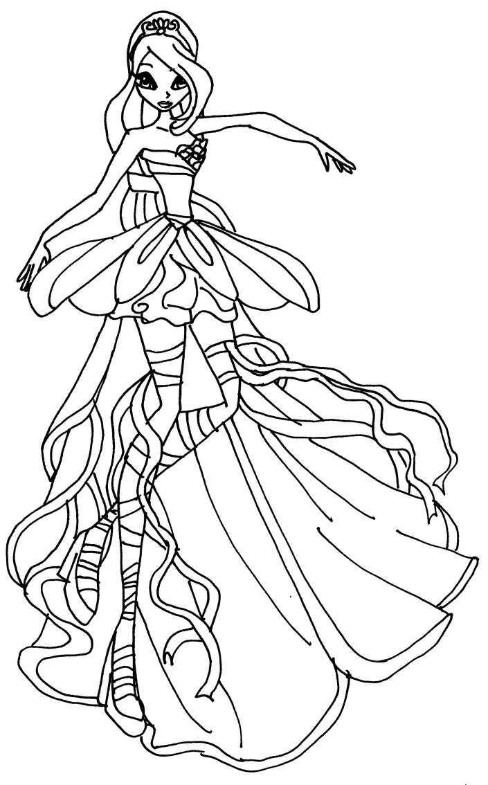 Winx Club Coloring Pages Sirenix