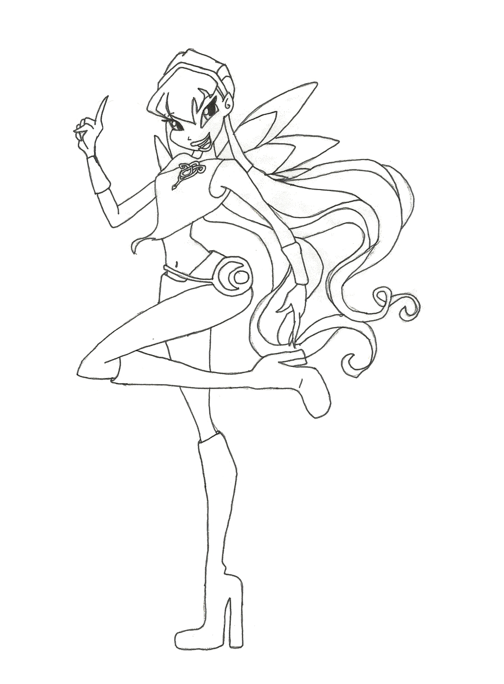 Winx Club Coloring Pages Stella