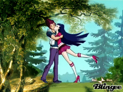 Winx Club Musa And Riven Kissing