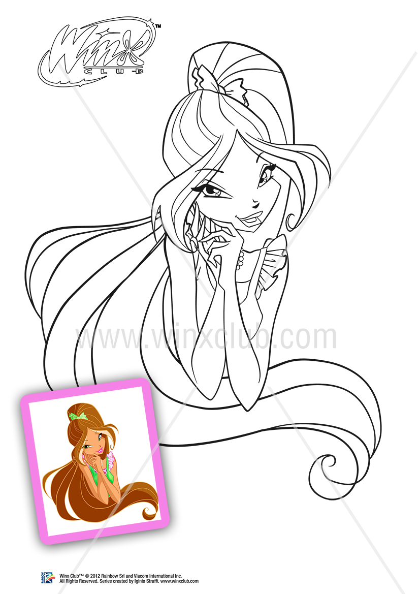 Winx Club Sirenix Coloring Pages