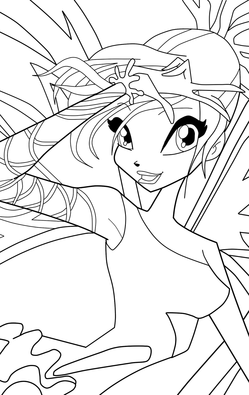 Winx Club Sirenix Coloring Pages