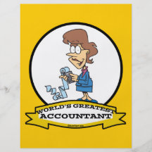 Woman Accountant Cartoon