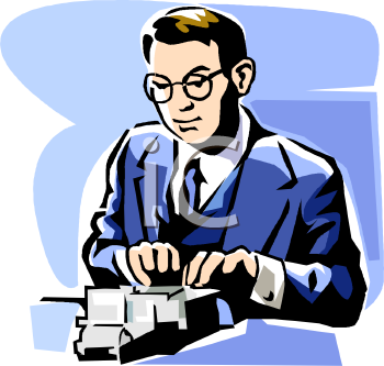 Woman Accountant Clipart