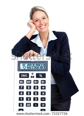 Woman Accountant Clipart