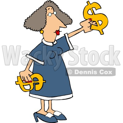 Woman Accountant Clipart