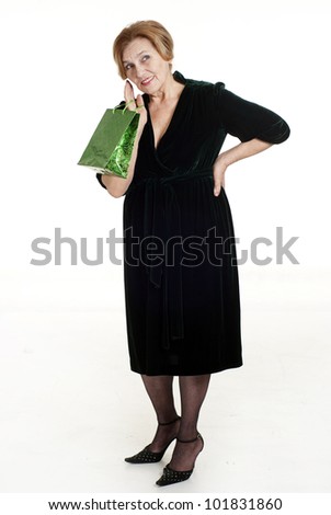 Woman In Black Dress