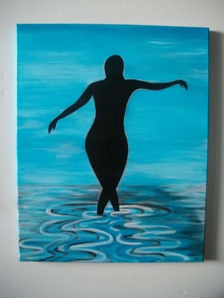 Woman Silhouette Painting