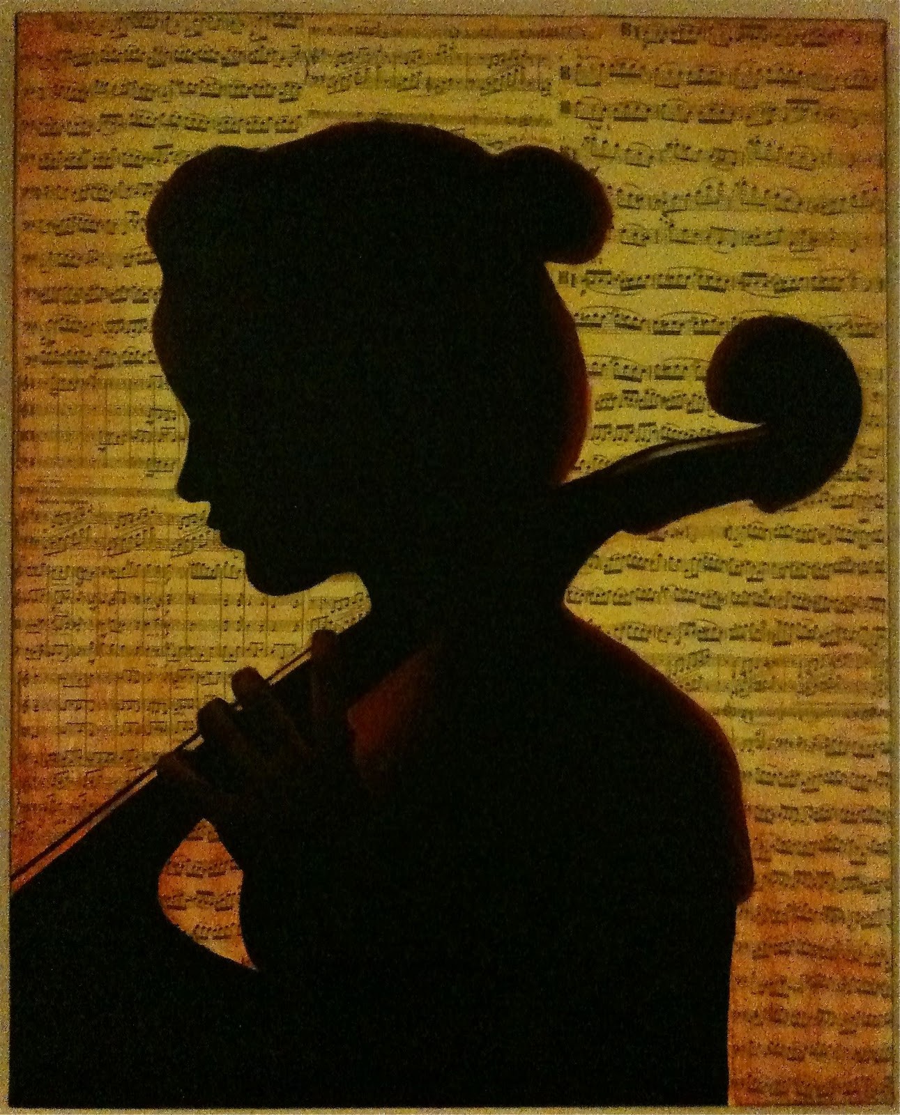 Woman Silhouette Painting