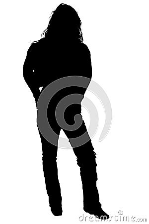 Woman Silhouette Standing