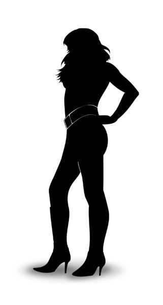 Woman Silhouette Standing