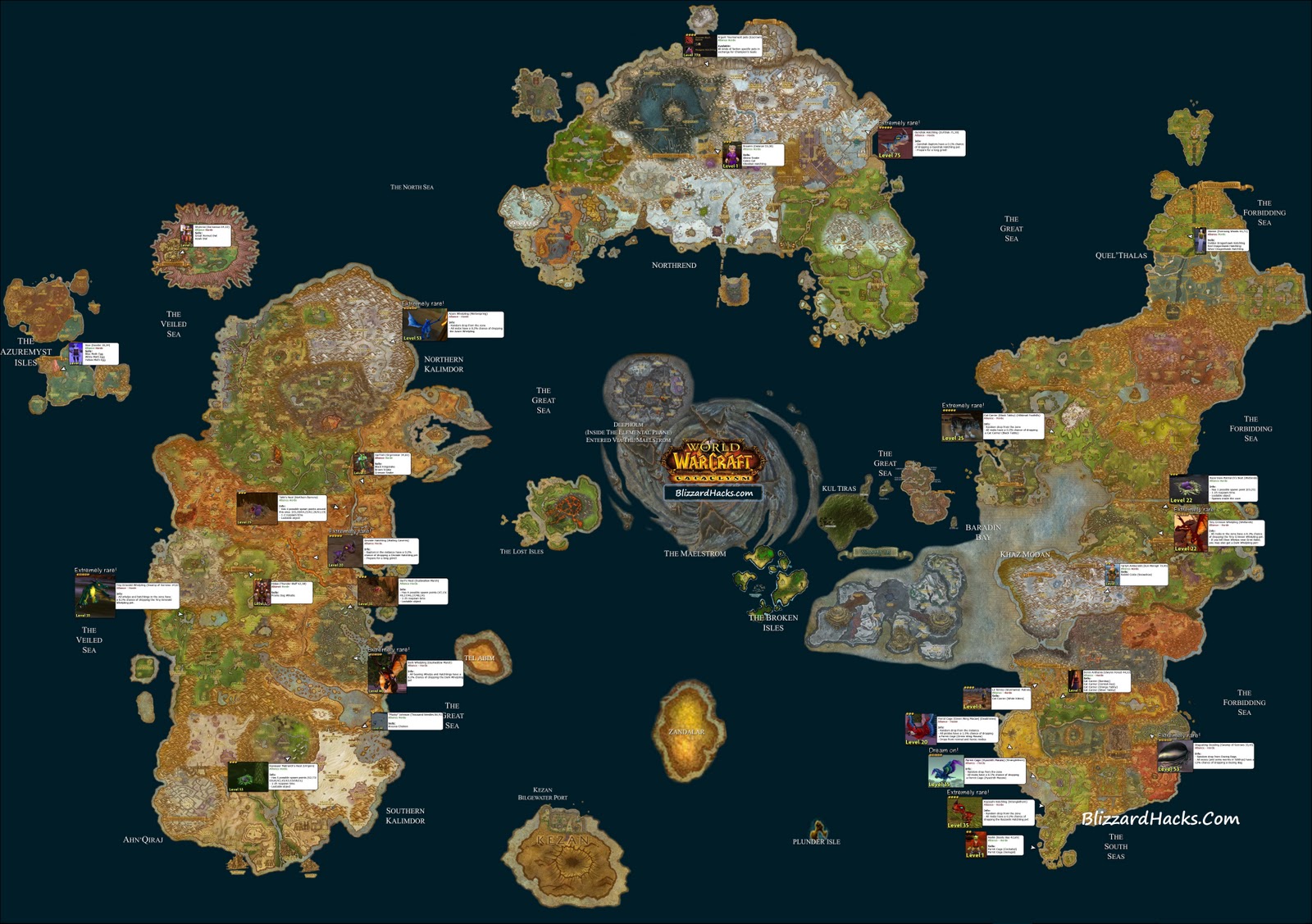 World Of Warcraft Cataclysm Map