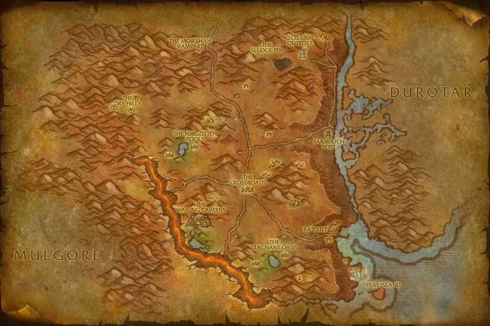 World Of Warcraft Cataclysm Map