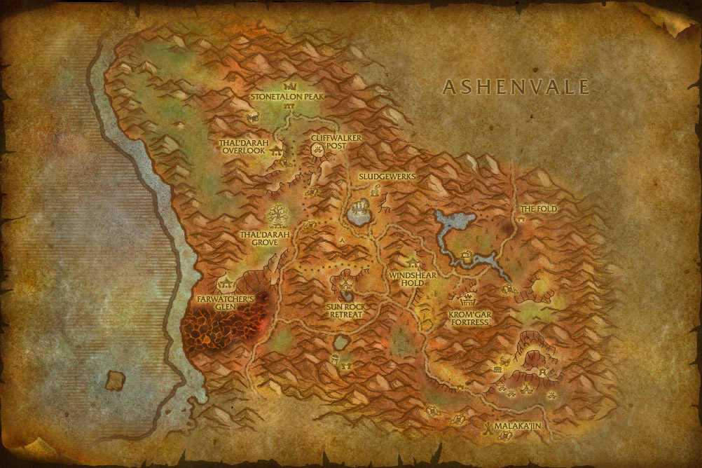 World Of Warcraft Cataclysm Map