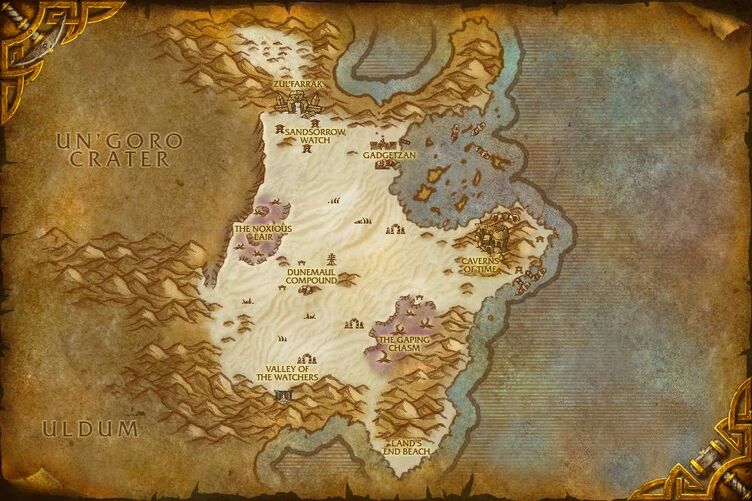 World Of Warcraft Map Azeroth