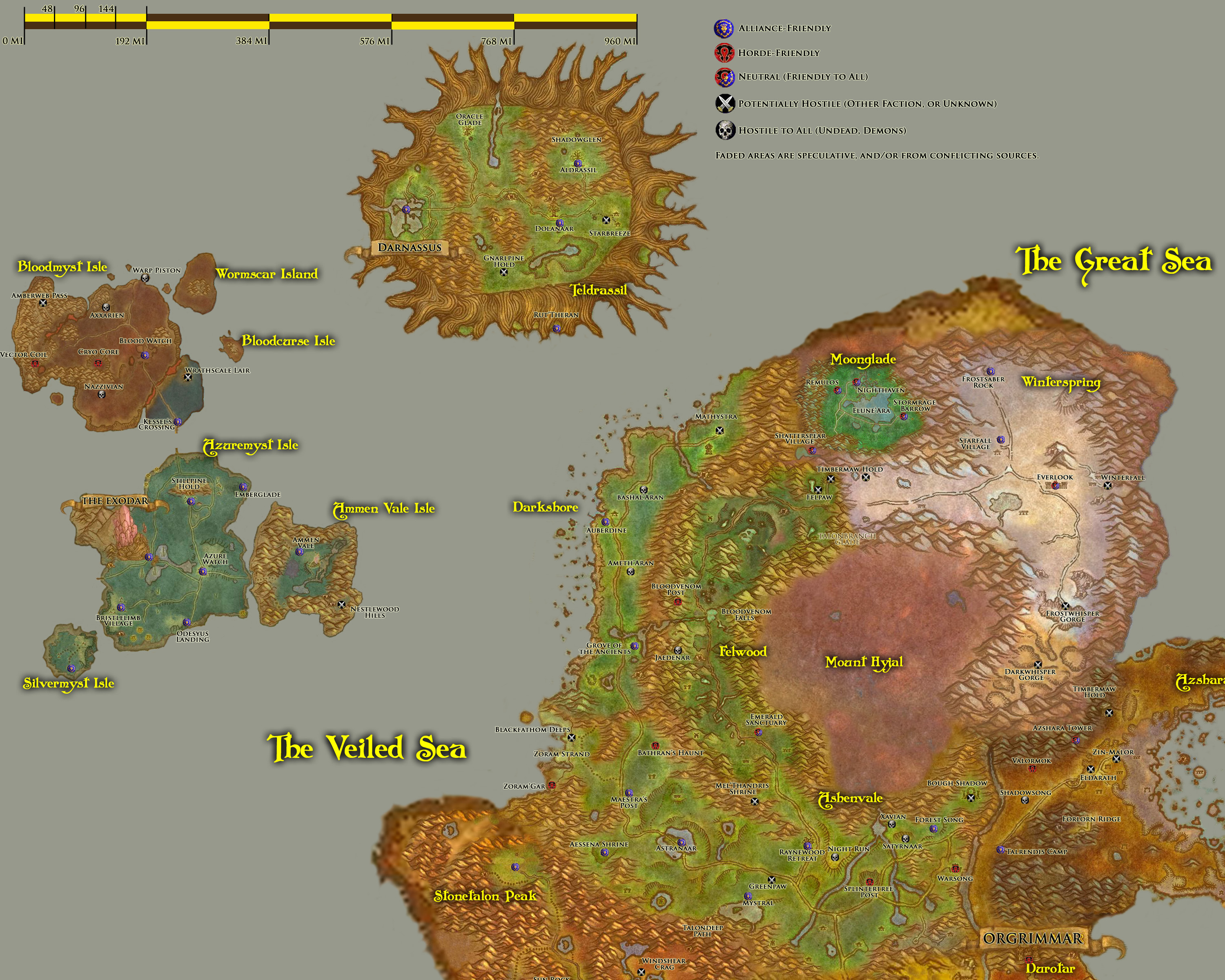 World Of Warcraft Map Azeroth