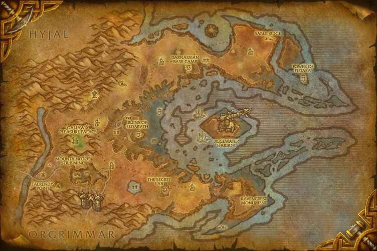 World Of Warcraft Map Azeroth