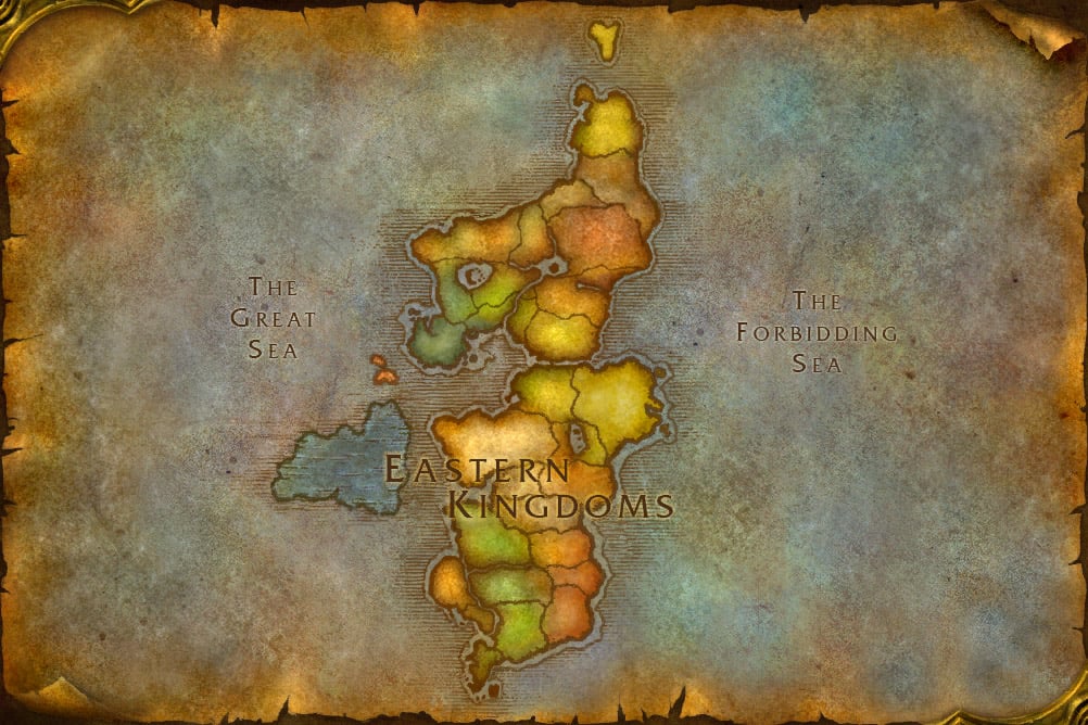 World Of Warcraft Map Cataclysm