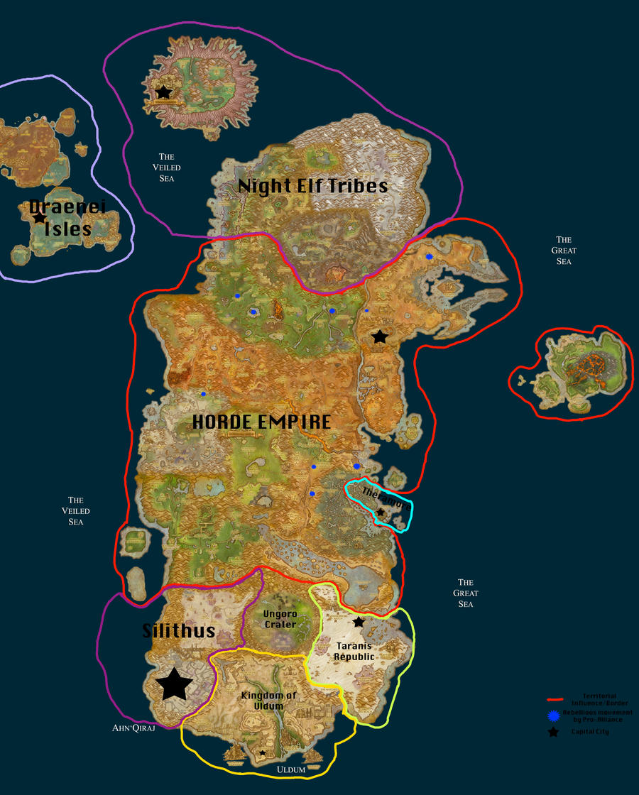 World Of Warcraft Map Kalimdor