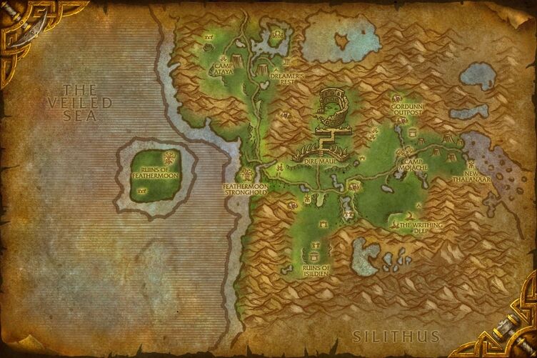 World Of Warcraft Map Kalimdor