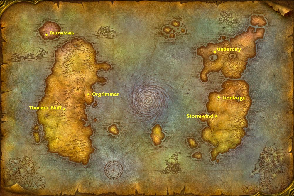 World Of Warcraft Map Outland