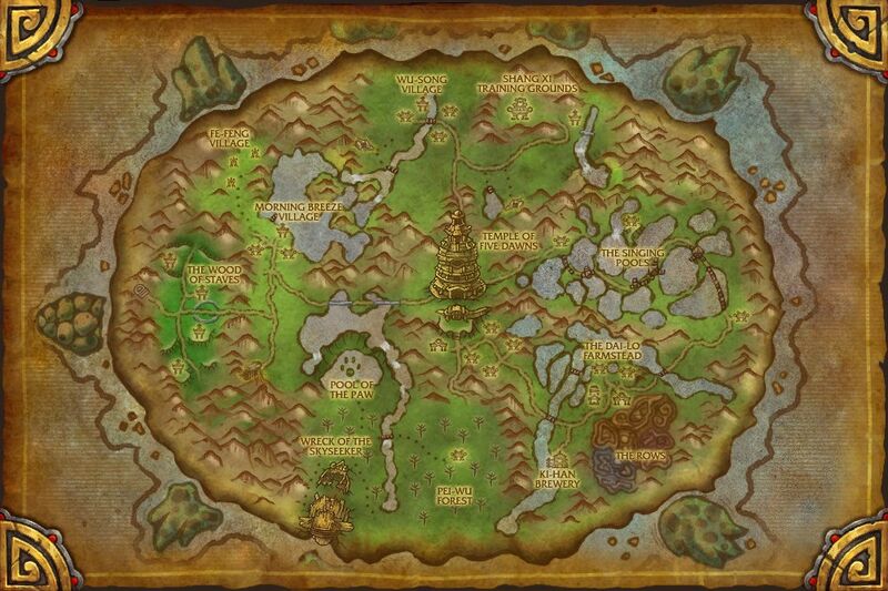 World Of Warcraft Map Pandaria